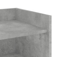 Produktbild för Skänk betonggrå 45x35x75 cm konstruerat trä