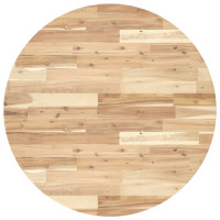 Produktbild för Bordsskiva rund Ø90x2 cm massivt akaciaträ