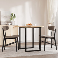 Produktbild för Bordsskiva rund Ø90x2 cm massivt akaciaträ