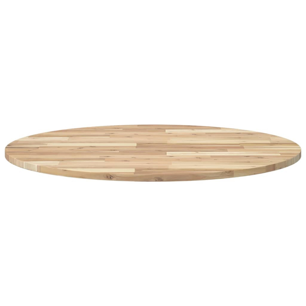 Produktbild för Bordsskiva rund Ø90x2 cm massivt akaciaträ