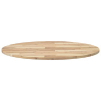 Produktbild för Bordsskiva rund Ø90x2 cm massivt akaciaträ