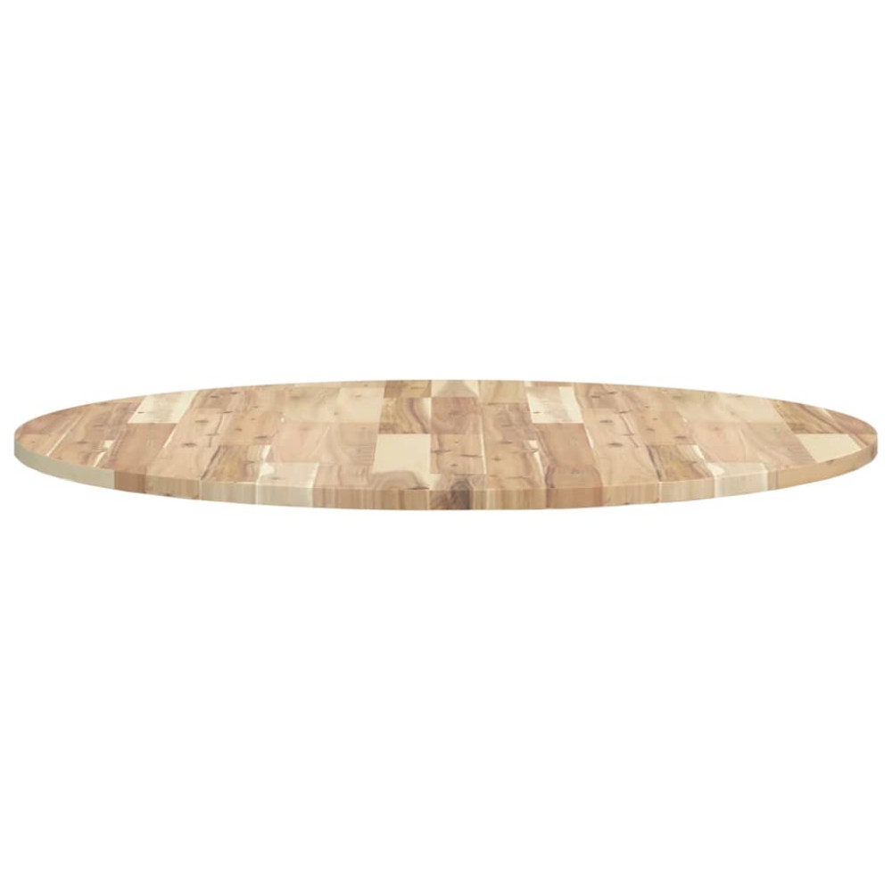 Produktbild för Bordsskiva rund Ø90x2 cm massivt akaciaträ