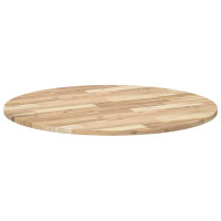 Produktbild för Bordsskiva rund Ø90x2 cm massivt akaciaträ