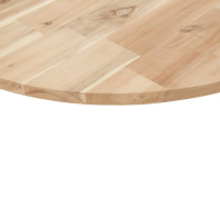 Produktbild för Bordsskiva rund Ø90x2 cm massivt akaciaträ
