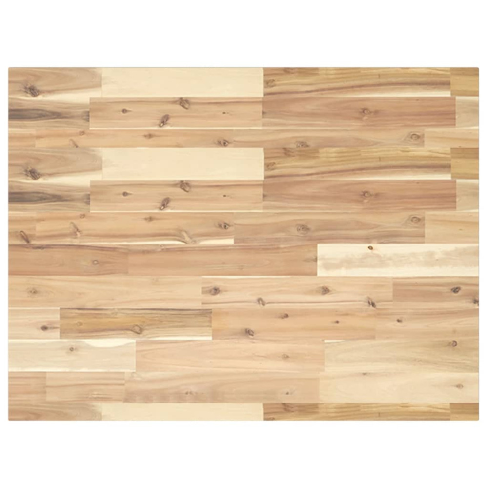 Produktbild för Bordsskiva rektangulär 80x60x2 cm massivt akaciaträ