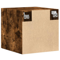 Produktbild för Väggskåp rökfärgad ek 40x42,5x40 cm konstruerat trä
