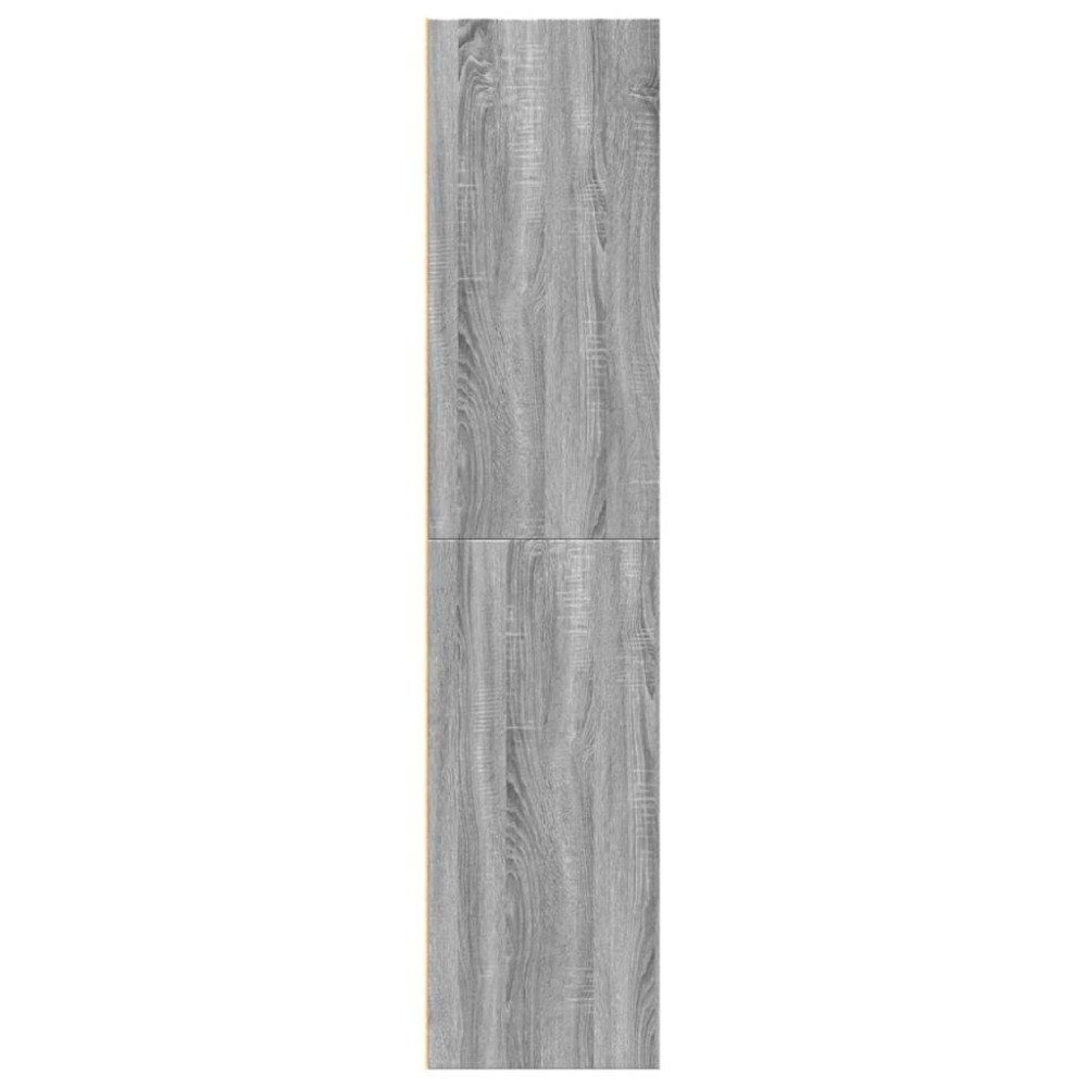 Produktbild för Högskåp grå sonoma 70x41x185 cm konstruerat trä
