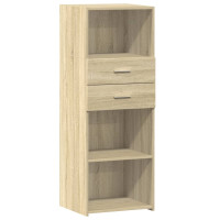 Produktbild för Högskåp sonoma-ek 45x42,5x124 cm konstruerat trä