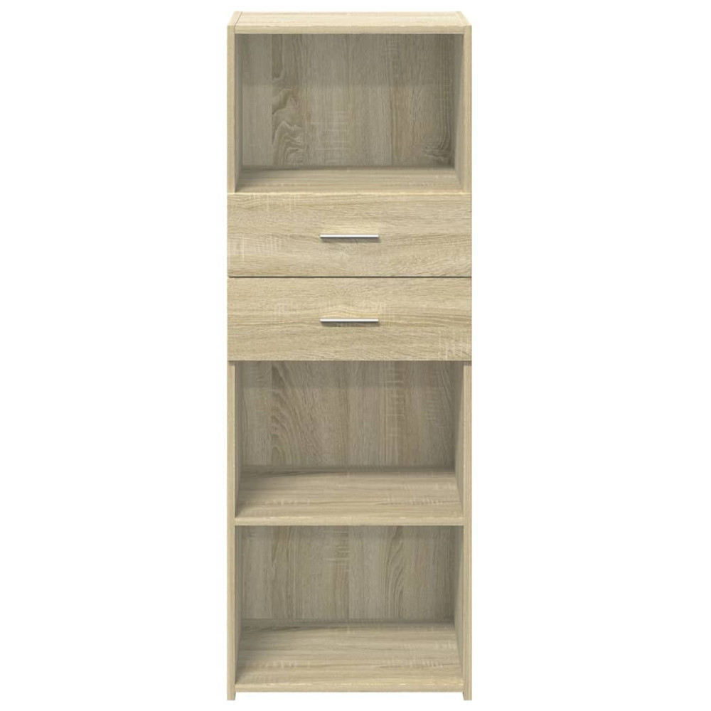 Produktbild för Högskåp sonoma-ek 45x42,5x124 cm konstruerat trä