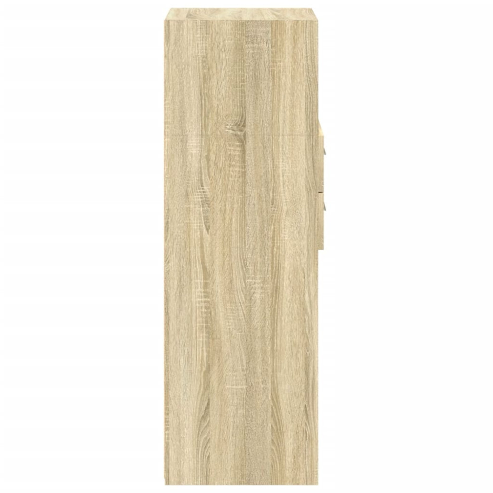 Produktbild för Högskåp sonoma-ek 45x42,5x124 cm konstruerat trä