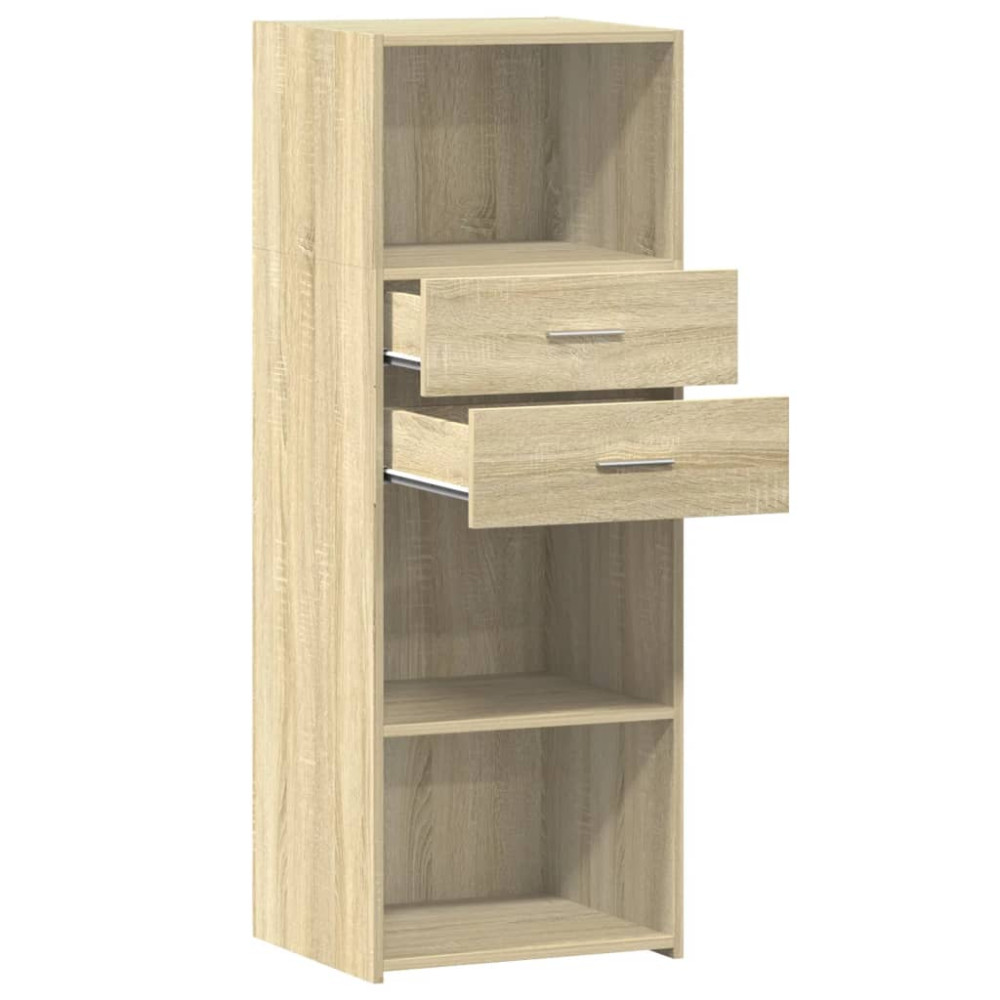 Produktbild för Högskåp sonoma-ek 45x42,5x124 cm konstruerat trä