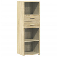 Produktbild för Högskåp sonoma-ek 40x42,5x124 cm konstruerat trä