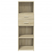 Produktbild för Högskåp sonoma-ek 40x42,5x124 cm konstruerat trä
