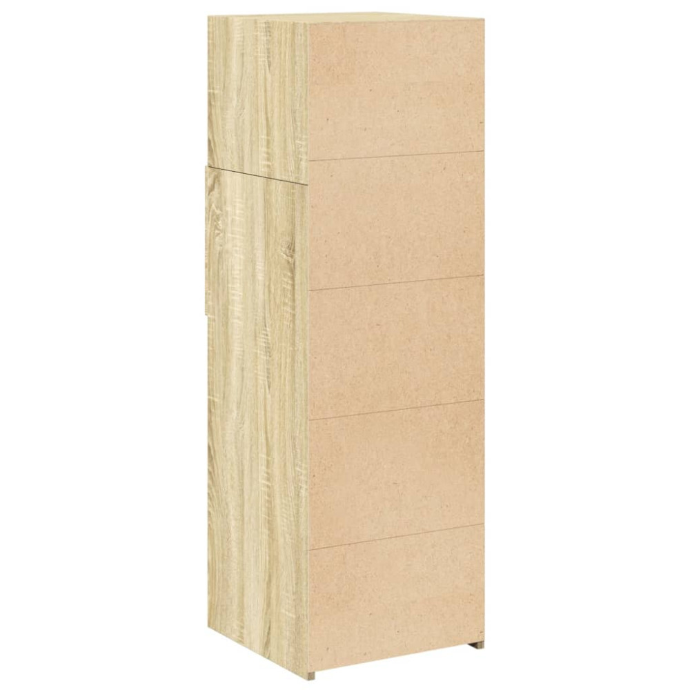 Produktbild för Högskåp sonoma-ek 40x42,5x124 cm konstruerat trä