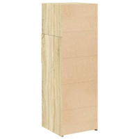Produktbild för Högskåp sonoma-ek 40x42,5x124 cm konstruerat trä
