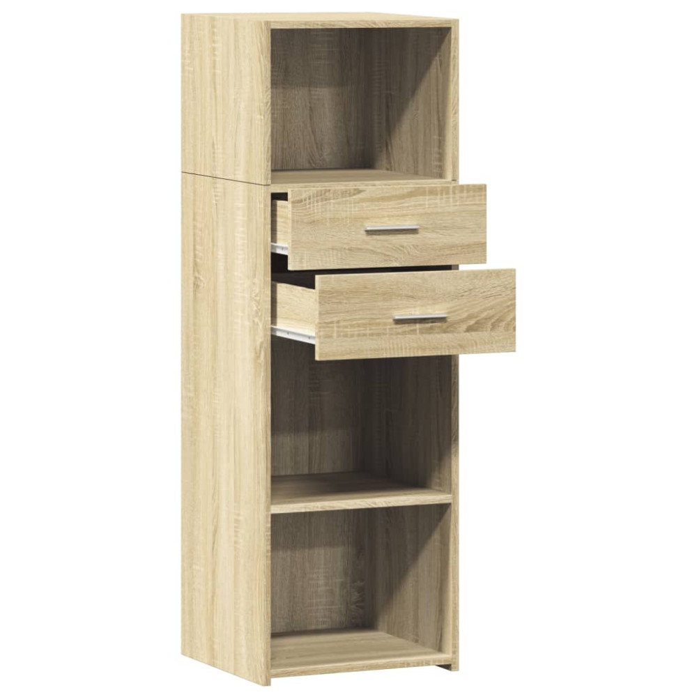 Produktbild för Högskåp sonoma-ek 40x42,5x124 cm konstruerat trä