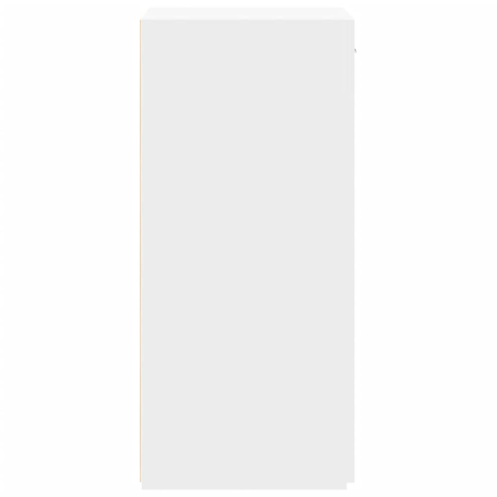 Produktbild för Skänk vit 50x42,5x93 cm konstruerat trä