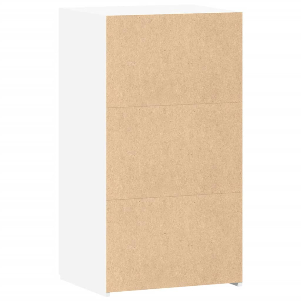 Produktbild för Skänk vit 50x42,5x93 cm konstruerat trä