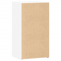 Produktbild för Skänk vit 50x42,5x93 cm konstruerat trä