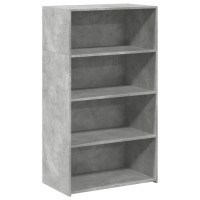 Produktbild för Högskåp betonggrå 70x41x124 cm konstruerat trä