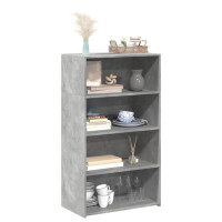 Produktbild för Högskåp betonggrå 70x41x124 cm konstruerat trä