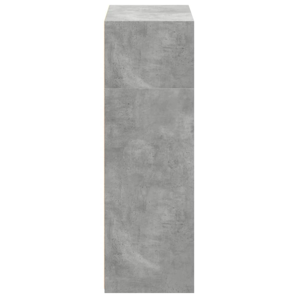 Produktbild för Högskåp betonggrå 70x41x124 cm konstruerat trä