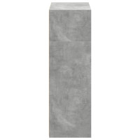 Produktbild för Högskåp betonggrå 70x41x124 cm konstruerat trä