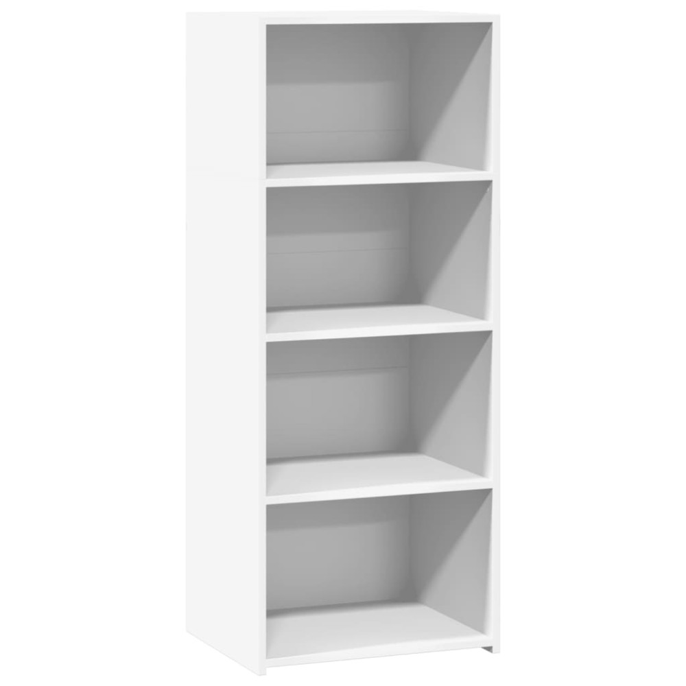 Produktbild för Högskåp vit 50x41x124 cm konstruerat trä