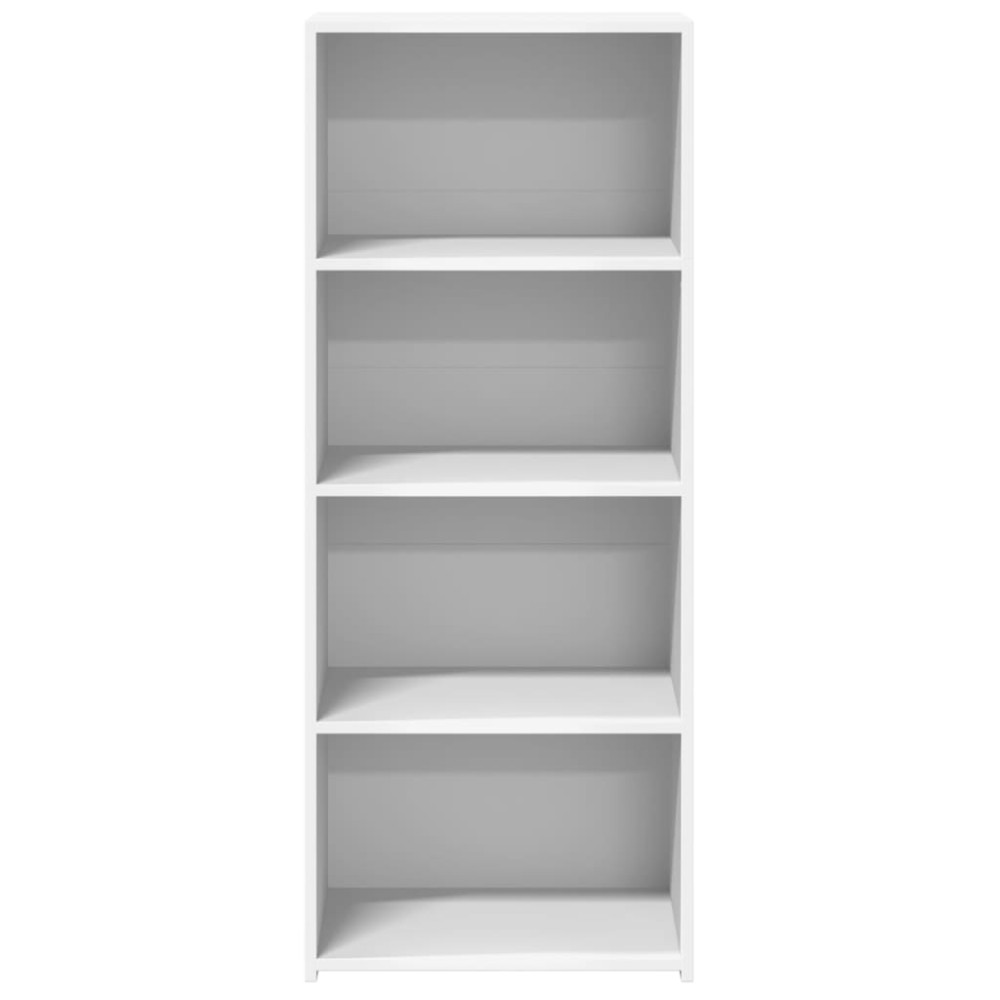 Produktbild för Högskåp vit 50x41x124 cm konstruerat trä