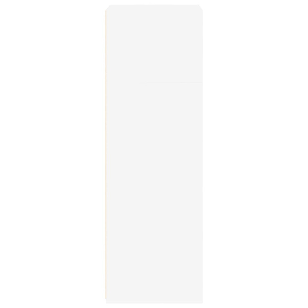 Produktbild för Högskåp vit 50x41x124 cm konstruerat trä