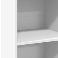 Produktbild för Högskåp vit 50x41x124 cm konstruerat trä