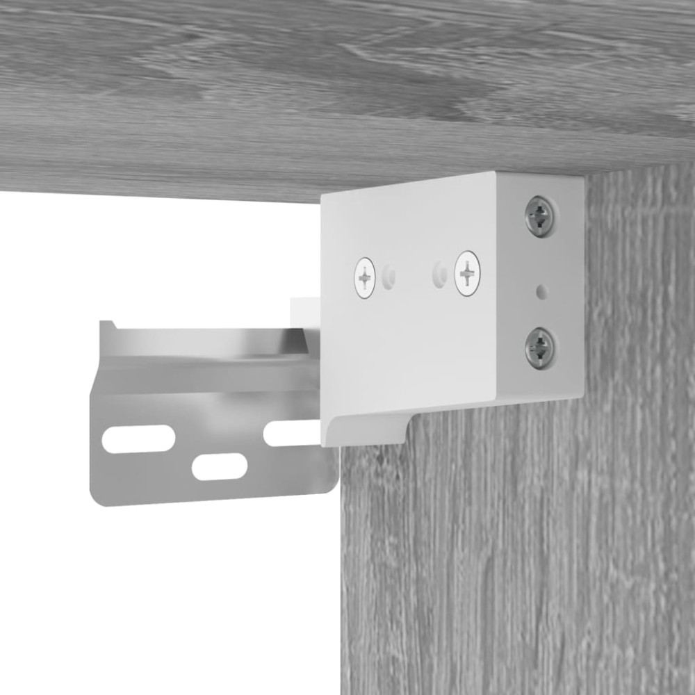 Produktbild för Högskåp grå sonoma 80x42,5x249 cm konstruerat trä
