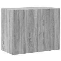 Produktbild för Högskåp grå sonoma 80x42,5x249 cm konstruerat trä