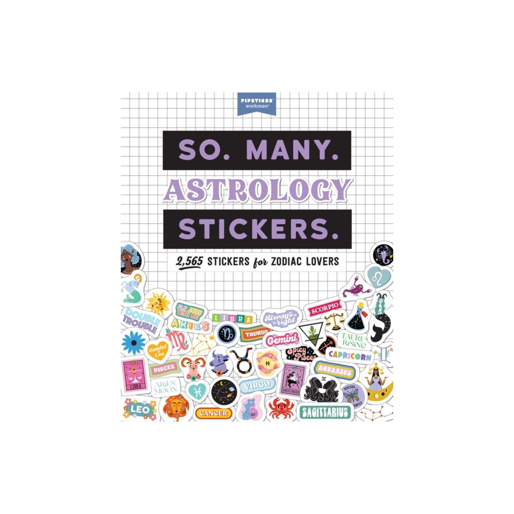 Produktbild för So. Many. Astrology Stickers. (häftad, eng)