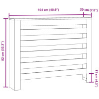 Produktbild för Elementskydd betonggrå 104x20x82 cm konstruerat trä