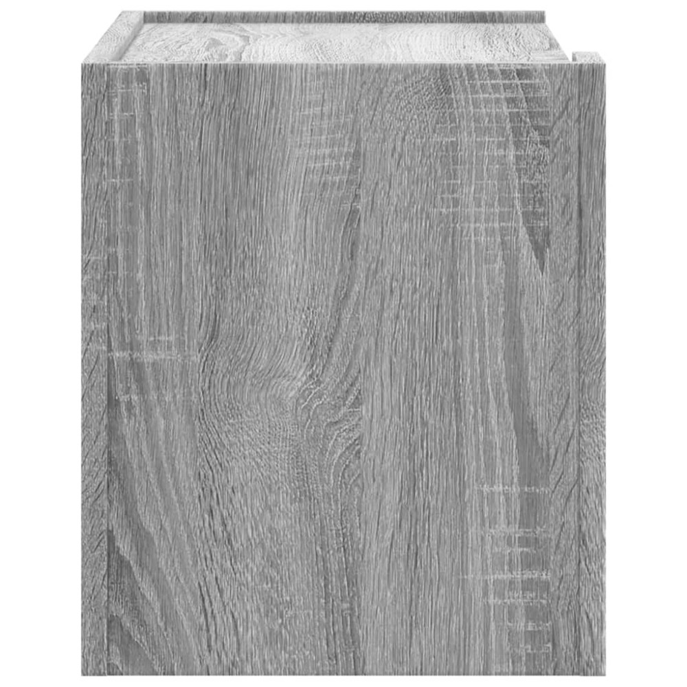 Produktbild för Väggmonterat sängbord grå sonoma 45x30x35 cm