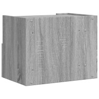 Produktbild för Väggmonterat sängbord grå sonoma 45x30x35 cm