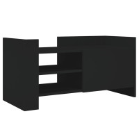 Produktbild för Tv-bänk svart 80x35x40 cm konstruerat trä