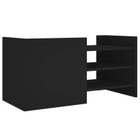 Produktbild för Tv-bänk svart 80x35x40 cm konstruerat trä