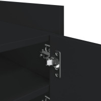 Produktbild för Tv-bänk svart 80x35x40 cm konstruerat trä