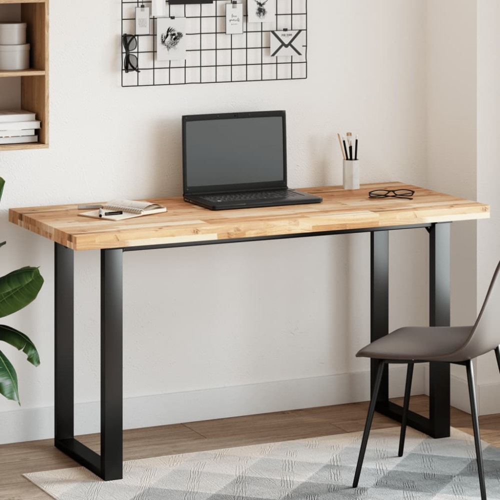 Produktbild för Bordsskiva rektangulär 120x60x4 cm massivt akaciaträ