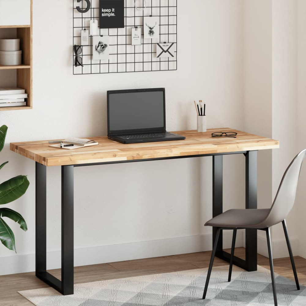 Produktbild för Bordsskiva rektangulär 120x60x4 cm massivt akaciaträ