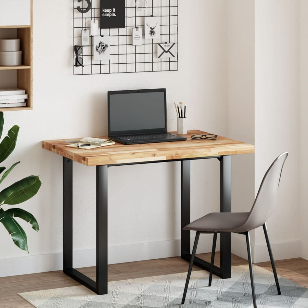 Produktbild för Bordsskiva rektangulär 100x70x4 cm massivt akaciaträ
