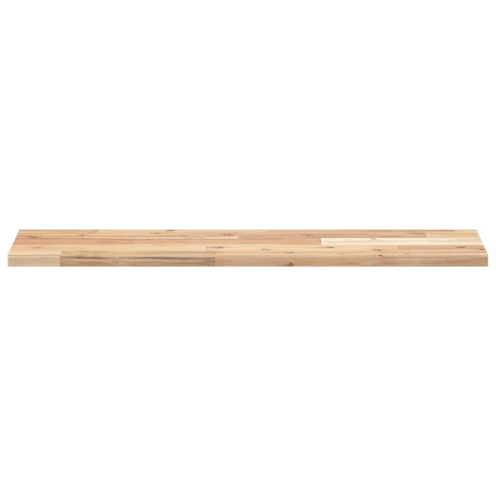 Produktbild för Svävande hyllor 2 st 80x20x2 cm obehandlat massivt akaciaträ