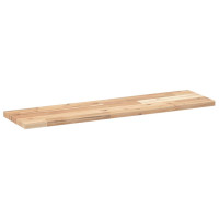 Produktbild för Svävande hyllor 4 st 100x20x2 cm obehandlat massivt akaciaträ