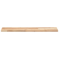 Produktbild för Svävande hyllor 4 st 100x20x2 cm obehandlat massivt akaciaträ