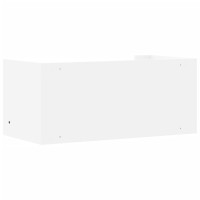 Produktbild för Vägghylla vit 70,5x35x30,5 cm konstruerat trä
