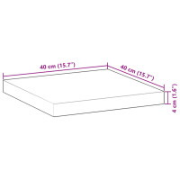 Produktbild för Bordsskiva fyrkantig 40x40x4 cm massivt akaciaträ