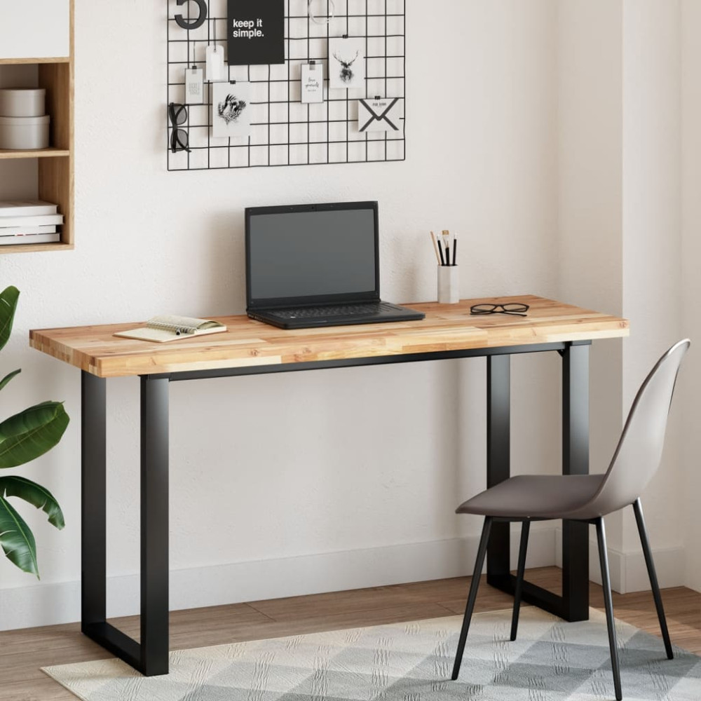 Produktbild för Bordsskiva rektangulär 120x50x4 cm massivt akaciaträ