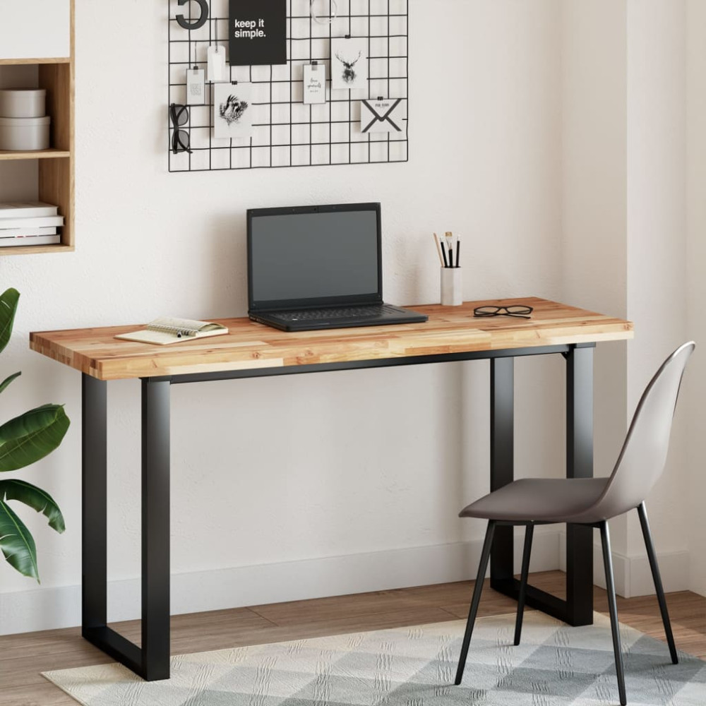 Produktbild för Bordsskiva rektangulär 160x50x4 cm massivt akaciaträ